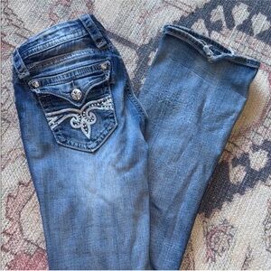 Rock Revival Blue Boot Cut Jeans for Women